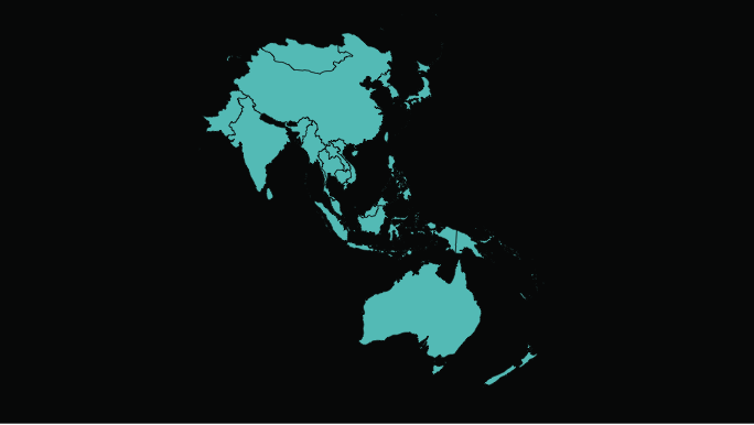 Map of Asia Pacific